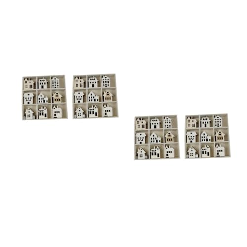 KALLORY 4 Sätze dekorative Ornamente aus Holz Mini-Hausbausatz unfertige Holzscheiben unfertige Holzspäne Anhänger aus Holzscheiben unfertiges Holz natürliche Holzscheiben KALLORY 4 Sätze dekorative Ornamente aus Holz Mini-Hausbausatz unfertige Holzscheiben unfertige Holzspäne Anhänger aus Holzscheiben unfertiges Holz natürliche Holzscheiben von KALLORY
