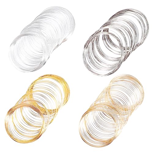 KALLORY 4 Stück Schmuckzubehör Schmuck Draht Armband Draht Anhänger für die Schmuckherstellung Draht zur Schmuckherstellung Schmuckdraht für die Schmuckherstellung Metall von KALLORY