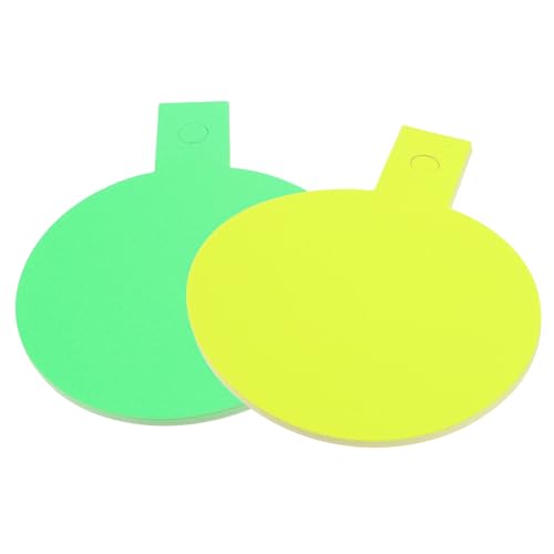 KALLORY 40 Blatt Anzeigeetiketten Für Einzelhandelsgeschäfte Papierschild Tags Für Die Anzeige Geschäftsladen Tag -aufkleber Tags Für Schmuck Aufkleber -tags 230g Fluoreszierendes Papier von KALLORY