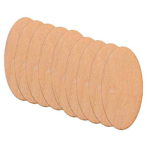 KALLORY 40 Stück Hölzerne Basswood -scheiben Ovale Form Hochzeitsdekorationen Für Die Zeremonie Unvollendet Schild Herstellung Stichworte Rustikale Hochzeitsdekorationen Holz Khaki von KALLORY