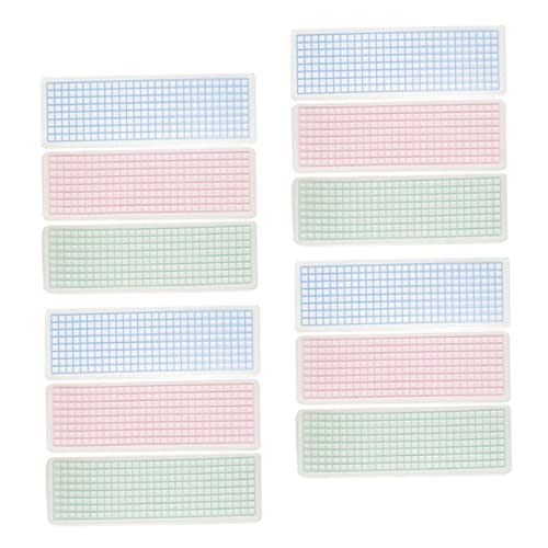 KALLORY 45 Stück Washi-Tape-Verteiler Sammelalbum Karte Klebeband-Mustertafeln Streifen einfaches Washi-Tape Washi -Bänder Washi-Papier Dekoratives Washi Tape Tape-Boards Plastik von KALLORY