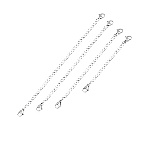 KALLORY 4Stücke Teiliges Halskettenverlängerungsset mit Hummerverschluss Kette für DIY Schmuckherstellung Schmuckzubehör für Bastelprojekte von KALLORY