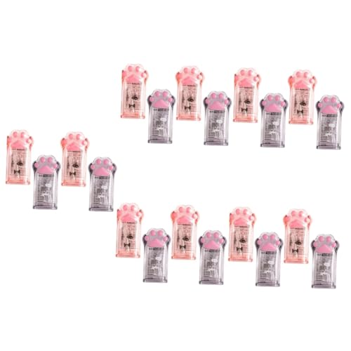 KALLORY 5 Sätze Katzenstiftmesser Haustier Mini- Süßes Stationäres Schreibwaren Rosa Süße Manuelle Katzenkrallen-bleistiftspitzer Klaue Pfote Metall 4 Stücke * 5 von KALLORY