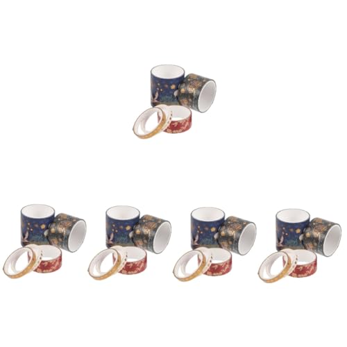 KALLORY 5 Sätze Kranband Dekoration Dekorativ Gold Retro- Scrapbook -aufkleber Sammelklebeband Tagebuchband Klebeband Für Mehrzweck-washi-tape Klebebänder Papier 5 Rollen * 5 KALLORY 5 Sätze Kranband Dekoration Dekorativ Gold Retro- Scrapbook -aufkleber Sammelklebeband Tagebuchband Klebeband Für Mehrzweck-washi-tape Klebebänder Papier 5 Rollen * 5 von KALLORY