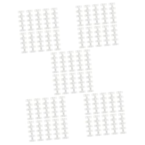 KALLORY 5 Sätze Lose Blattringbuch Büroklammern Heftklammern Schreibwaren Ringordner Für Lose Blätter Bindemittel Schlüssel Loseblattring Buchbinder Binderclip Plastik 10 Stück * 5 von KALLORY