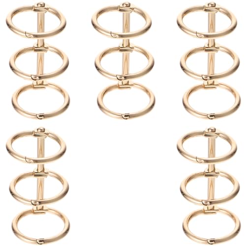 KALLORY 5 Sätze Metallschnalle Praktische Segmentierte Binderinge Ringmappe Binder Notebook Bindering Ersatz Buchbinderringe Selber Machen Legierung Golden 5 Stücke * 5 KALLORY 5 Sätze Metallschnalle Praktische Segmentierte Binderinge Ringmappe Binder Notebook Bindering Ersatz Buchbinderringe Selber Machen Legierung Golden 5 Stücke * 5 von KALLORY