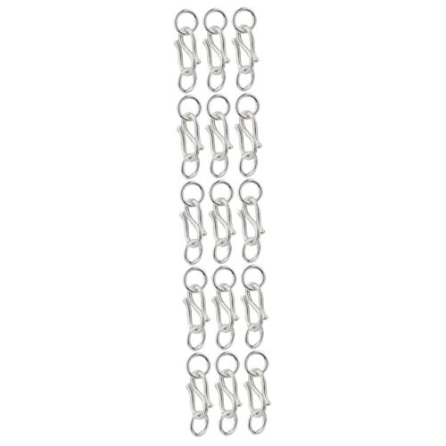 KALLORY 5 Sätze Silberzubehör S Buckle Schmuck Armbänder Verschlüsse Haken Verschluss Zur Herstellung Von Armbändern Verschluss Für Die Herstellung Von Armbändern S925 Silber 3 Stück * 5 KALLORY 5 Sätze Silberzubehör S Buckle Schmuck Armbänder Verschlüsse Haken Verschluss Zur Herstellung Von Armbändern Verschluss Für Die Herstellung Von Armbändern S925 Silber 3 Stück * 5 von KALLORY