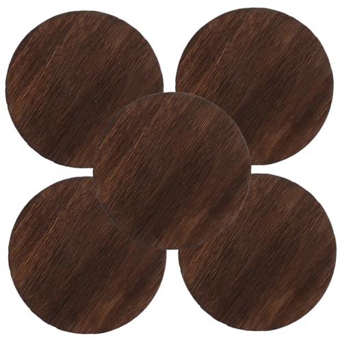 KALLORY 5 Stück Karbon isierte runde Holzstücke rustikale bastelzeug kerzenlampe woodwork kerzenuntersetzer runden Basteln natürliche runde Holzscheiben natürliche Holzscheiben hölzern von KALLORY