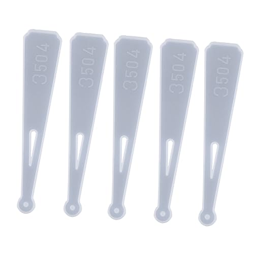 KALLORY 5 Stück Lesezeichenform Herstellung Fondant Dekoratives Lesezeichen Buchstabenformen epoxidharz Lesezeichen Silikonform Gießform für Lesezeichen selber machen Kieselgel Weiß KALLORY 5 Stück Lesezeichenform Herstellung Fondant Dekoratives Lesezeichen Buchstabenformen epoxidharz Lesezeichen Silikonform Gießform für Lesezeichen selber machen Kieselgel Weiß von KALLORY