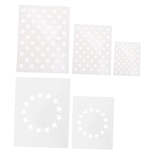 KALLORY 5 Stück Pentagramm-vorlage Stoff Schablone Vorlage Zum Malen Von Sternen Vorlage Zum Zeichnen Von Sternen Vorlage Zum Unabhängigkeitstag Wände Patriotisch Wand Das Haustier Weiß KALLORY 5 Stück Pentagramm-vorlage Stoff Schablone Vorlage Zum Malen Von Sternen Vorlage Zum Zeichnen Von Sternen Vorlage Zum Unabhängigkeitstag Wände Patriotisch Wand Das Haustier Weiß von KALLORY