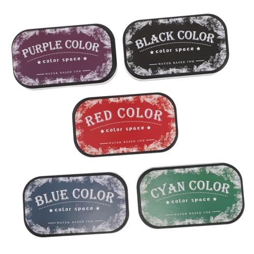 KALLORY 5 Stück Stempelkissen Fingerabdruck-Pad Scrapbooking Ink Pads Stempel zum Basteln Bastelkissen Vintage Ink Pads Scrapbooking-Zubehör für Erwachsene Nachfüllpad Mini-Malpad Öldruck KALLORY 5 Stück Stempelkissen Fingerabdruck-Pad Scrapbooking Ink Pads Stempel zum Basteln Bastelkissen Vintage Ink Pads Scrapbooking-Zubehör für Erwachsene Nachfüllpad Mini-Malpad Öldruck von KALLORY