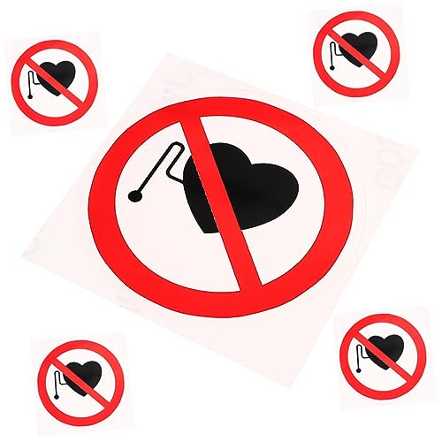 KALLORY 5 Stück Warnaufkleber Stichworte kein Herzschrittmacheraufkleber Vinyl beachten verbotsschilder warnschilder Aufkleber mit Sicherheitsetikett nicht -Aufkleber KALLORY 5 Stück Warnaufkleber Stichworte kein Herzschrittmacheraufkleber Vinyl beachten verbotsschilder warnschilder Aufkleber mit Sicherheitsetikett nicht -Aufkleber von KALLORY