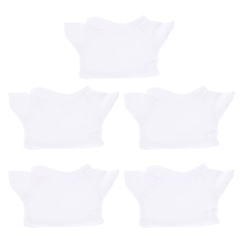 KALLORY 5 Stücke Bär Kleidung Hemd Stofftier Shirts Plüsch Spielzeug Kleidung Ausgestopften Bär Hemd Für 23Cm Puppe Rundhals Design KALLORY 5 Stücke Bär Kleidung Hemd Stofftier Shirts Plüsch Spielzeug Kleidung Ausgestopften Bär Hemd Für 23Cm Puppe Rundhals Design von KALLORY