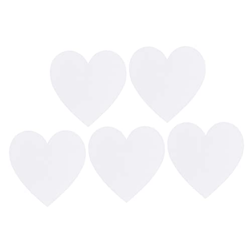 KALLORY 5 Teiliges Ölgemälde Brett In Herzform Klein Hochzeit Groß Für Wandmalerei Brett Für Gespannt DIY Herzen Ölgemälde Brett Zeichenbrett Malen Skizzenblock Weiße von KALLORY