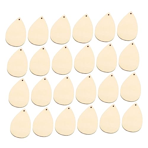 KALLORY 50 Stück Anhänger des Wasserabropfens Holzchip Holzausschnitte Holzornamente holzhandwerk Bambus KALLORY 50 Stück Anhänger des Wasserabropfens Holzchip Holzausschnitte Holzornamente holzhandwerk Bambus von KALLORY