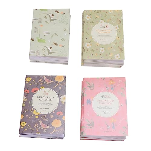 KALLORY 50 Stück Blumen- und Vogel -Mini -Notizbuch Notizbücher für die Schule süß süße notizbücher für die schule Kleine Notizbücher Mini-Kompositionsnotizbücher Vogel-Notizbuch Memo -Pad von KALLORY