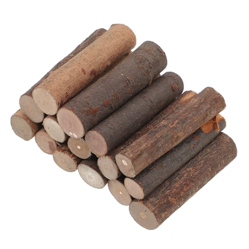 KALLORY 50 Stück Foto Requisiten kleiner Holzstock Stöcke zum Basteln Jumbo- am Stiel zum Basteln Sticks für Fotorequisiten Protokoll Handwerk Bastelstangen kleine Stöcke Mini-Sticks von KALLORY