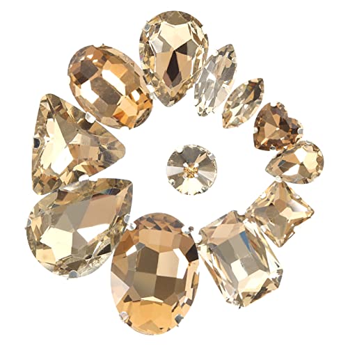 KALLORY 50 Stück Klauenbohrerdekoration Basteln Nagelkunst-anhänger Für Gast Strasssteine nähen Strasssteine selber Nähen Klaue Strass Kleidung Strassverzierungen Gelb Glas KALLORY 50 Stück Klauenbohrerdekoration Basteln Nagelkunst-anhänger Für Gast Strasssteine nähen Strasssteine selber Nähen Klaue Strass Kleidung Strassverzierungen Gelb Glas von KALLORY