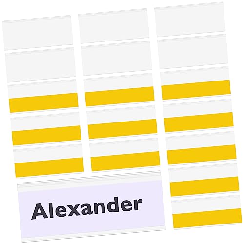 KALLORY 50 Stück PVC -Preisschildleiste Einzelhandelsetiketthalter Etikettenhalter Inhaber Streifen Etiketten unterzeichnen Etikettenständer Tag -Halterständer für das Store Display von KALLORY