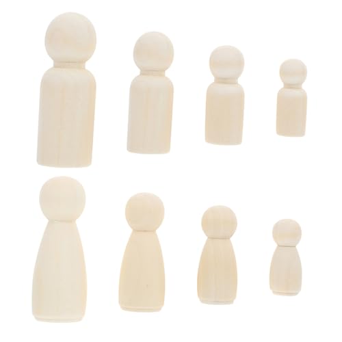 KALLORY 50 Stück Puppenornamente Mini-Puppen Steckpuppen unvollendet Holzpuppen selber machen holzhandwerk selber machen unbemalte Holzpuppe unfertige Holzpuppe Puppen malen hölzern KALLORY 50 Stück Puppenornamente Mini-Puppen Steckpuppen unvollendet Holzpuppen selber machen holzhandwerk selber machen unbemalte Holzpuppe unfertige Holzpuppe Puppen malen hölzern von KALLORY