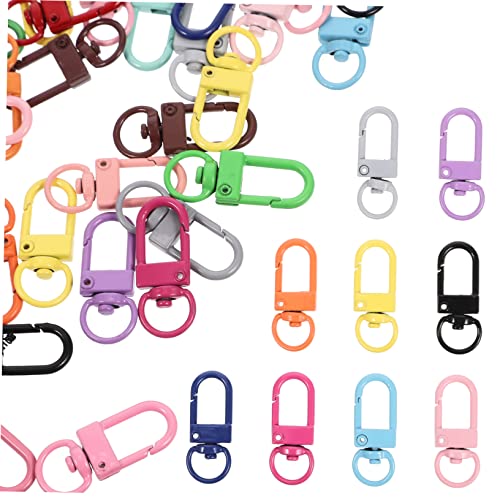 KALLORY 50 Stück Schnalle Mit 8 Zeichen Klaue Drehbarer Karabinerverschluss Karabinerverschlüsse Für Taschen Klein Schlüsselband Mit Drehverschlüssen Karabinerhaken Legierung Colorful KALLORY 50 Stück Schnalle Mit 8 Zeichen Klaue Drehbarer Karabinerverschluss Karabinerverschlüsse Für Taschen Klein Schlüsselband Mit Drehverschlüssen Karabinerhaken Legierung Colorful von KALLORY