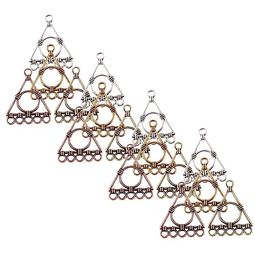 KALLORY 50 Stück ausgeschnittener Kettenanhänger Herstellung Ohrringe Reiz für Halskette hohle Anhänger Schmuckzubehör DIY Schmuckzubehör Schmuckversorgung Schmuckzubehör machen Legierung von KALLORY