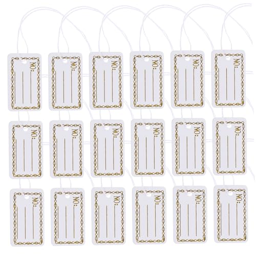 KALLORY 500 Stück Schild Stichworte Schmuck-Display-Tag Etiketten Papieretikett Kleine Tags pendant present card anhänger card Handschrift-Tag Schmuckanhänger Baumwolle Weiß KALLORY 500 Stück Schild Stichworte Schmuck-Display-Tag Etiketten Papieretikett Kleine Tags pendant present card anhänger card Handschrift-Tag Schmuckanhänger Baumwolle Weiß von KALLORY