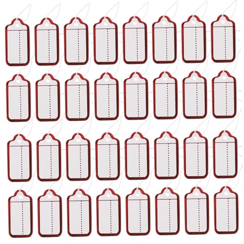 KALLORY 500 Stück Schild hängend Etikett Tag-Aufkleber Schmuck Tags Tag Weinjahre label present tags Anhänger für Schmuck Schmuckpreis-Anhänger Merkzettel Schmuckanhänger Baumwolle Weiß KALLORY 500 Stück Schild hängend Etikett Tag-Aufkleber Schmuck Tags Tag Weinjahre label present tags Anhänger für Schmuck Schmuckpreis-Anhänger Merkzettel Schmuckanhänger Baumwolle Weiß von KALLORY