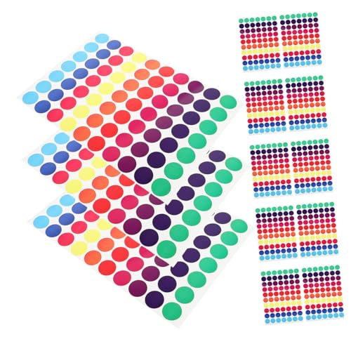 KALLORY 50Stücke Farbige Runde Aufkleber Selbstklebende für Büro Schule und Zuhause Beschreibbare Dot Sticker für Farbkodierte Organisation und Kennzeichnung KALLORY 50Stücke Farbige Runde Aufkleber Selbstklebende für Büro Schule und Zuhause Beschreibbare Dot Sticker für Farbkodierte Organisation und Kennzeichnung von KALLORY