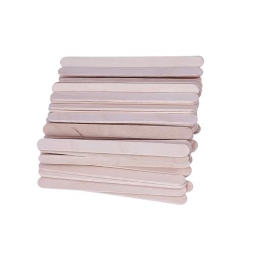 KALLORY 50Stücke Natürliche Holzstäbchen für DIY Handwerk Ungeschliffen Geruchsneutral für Bastelprojekte Kinderaktivitäten und Gruppenarbeiten von KALLORY