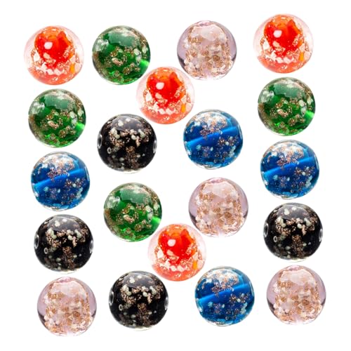 KALLORY 50pcs Glühen Dunkle Glasperlen Für DIY -üben Runde Lose Perlen Für Schmuck, Die Halskettenzauber Für Dekoration Machen von KALLORY