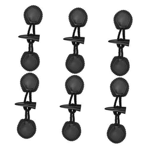 KALLORY 6 Paar Hornknöpfe Kunstharz Vintage Knebelverschlüsse Zum Aufnähen Für DIY Kleidungsprojekte Ersatzzubehör Mäntel Jacken Winddichte Mäntel KALLORY 6 Paar Hornknöpfe Kunstharz Vintage Knebelverschlüsse Zum Aufnähen Für DIY Kleidungsprojekte Ersatzzubehör Mäntel Jacken Winddichte Mäntel von KALLORY
