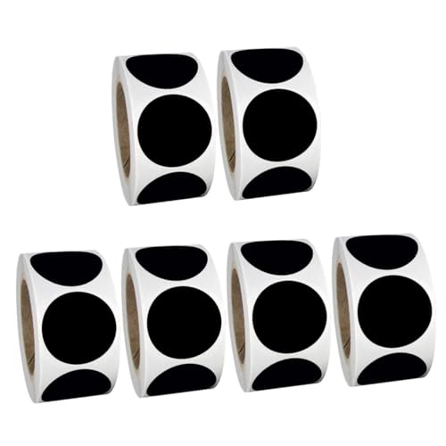 KALLORY 6 Rollen Tafelaufkleber Lebensmittelaufkleber Schwarze Kreide Geschenkanhänger Aufkleber Etiketten Aufkleber Notizjournal Auf Papier Etikett Mit Glasaufklebern Klebeetiketten Black KALLORY 6 Rollen Tafelaufkleber Lebensmittelaufkleber Schwarze Kreide Geschenkanhänger Aufkleber Etiketten Aufkleber Notizjournal Auf Papier Etikett Mit Glasaufklebern Klebeetiketten Black von KALLORY