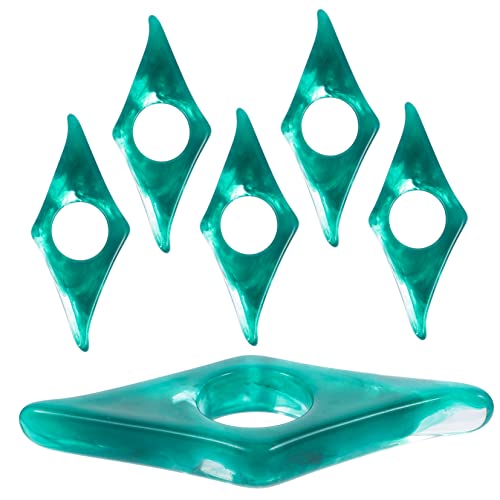 KALLORY 6 Stück Buchpresse aus Harz Inhaber Buchseite personalisiert Daumen Buchhalter Herstellung bookend buchstützen Leseseite Halter reader ringförmiger Seitenhalter Buchzubehör Green von KALLORY