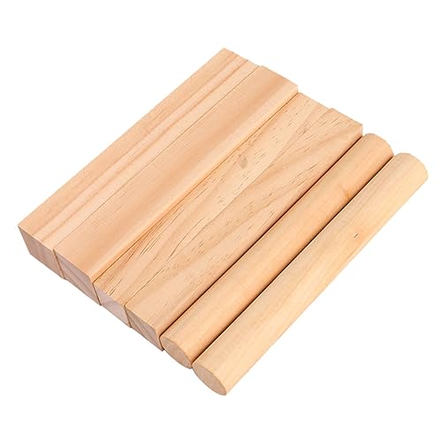 KALLORY 6 Stück DIY Handwerk Holzverzierung malen Stöcke kleiner Holzblock Hölzern KALLORY 6 Stück DIY Handwerk Holzverzierung malen Stöcke kleiner Holzblock Hölzern von KALLORY