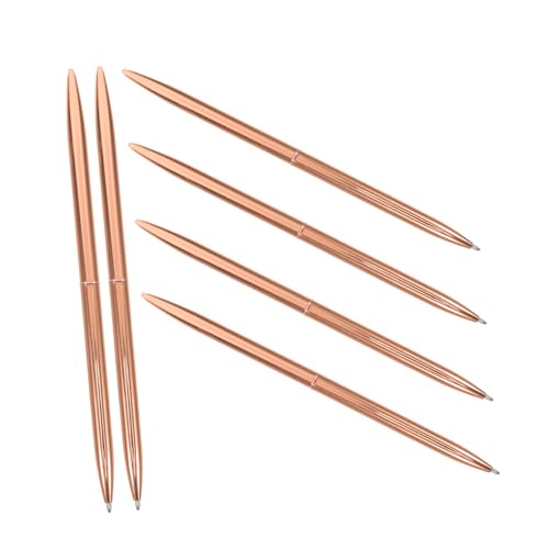 KALLORY 6 Stück Eleganter Metall-kugelschreiber Für Büro Und Gastunterzeichnung, Leichter Und Tragbarer Kugelschreiber, Nachfüllbarer Tintenstift von KALLORY