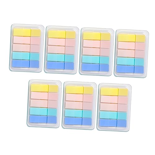 KALLORY 700 Stück Haftnotizen Index Durchschauen Markierungen Klebrige Trennstreifen Buchseite Groß Transparent Aufkleber Für Papiernotizen Tab Klebestreifen Selbstklebend Etikett Bunt Pvc von KALLORY