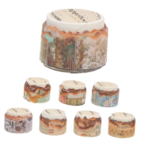 KALLORY 8 Rollen Dekorative Aufkleber für die Tasche ästhetisch Zeitschrift Sammelalbum Journaling scrapbook scheckheft geschenksband washi-tape selbstklebende Bänder Papier Klebeband KALLORY 8 Rollen Dekorative Aufkleber für die Tasche ästhetisch Zeitschrift Sammelalbum Journaling scrapbook scheckheft geschenksband washi-tape selbstklebende Bänder Papier Klebeband von KALLORY