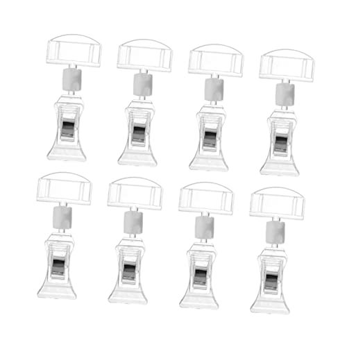 KALLORY 8 Stück Acryl Werbemappe Drehbare Preisschilder Clip Schilderständer Drehbare Warenschild Klemmhalter Ständer Durchsichtiger Preisschild Clip Schilderclip KALLORY 8 Stück Acryl Werbemappe Drehbare Preisschilder Clip Schilderständer Drehbare Warenschild Klemmhalter Ständer Durchsichtiger Preisschild Clip Schilderclip von KALLORY
