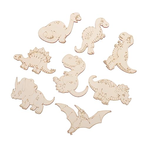 KALLORY 8 Stück Hölzerne Dinosaurier-Chips Dinosaurier- Graffiti-Dinosaurier-Chips handmalerei für hand malerei für Malzubehör für Holzscheiben selber basteln KALLORY 8 Stück Hölzerne Dinosaurier-Chips Dinosaurier- Graffiti-Dinosaurier-Chips handmalerei für hand malerei für Malzubehör für Holzscheiben selber basteln von KALLORY