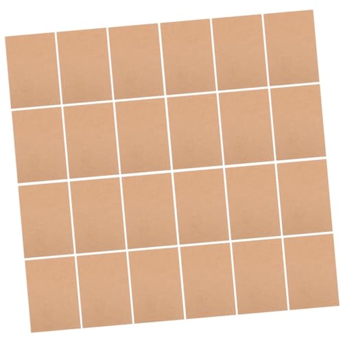 KALLORY 80 Stück leere postkarte Herstellung DIY-Karte Geburtstag Kartenrohlinge einfache Karten memo karten graffikarte card Nachricht Zubehör Kompakte Graffiti-Karten Papier Brown von KALLORY