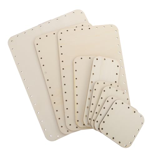 KALLORY 9 Stück poröse Holzspäne Materialien für Bastelbedarf Stichworte Hochzeit bastelholz holzspielsachen holzpanele holzdielen bretter holzperle unfertige Holzspäne leere Holzscheiben von KALLORY