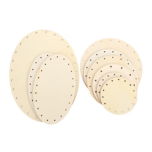 KALLORY 9 Stück poröse Holzspäne bastelholz holzdeko DIY Holzstücke Unvollendete Holzscheiben holzperle Materialien für Bastelbedarf Wohnkultur leere Holzscheiben Holz natürliche Scheiben von KALLORY