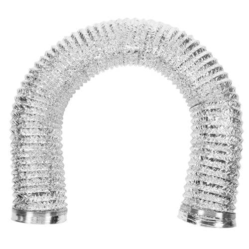 KALLORY Aluminiumfolie Luftkanal Teleskopie -kanalschlauch Flexibler Kanalschlauch Für Trocknerlüftungsabgase Und Luftbeatmung 2 Meter von KALLORY