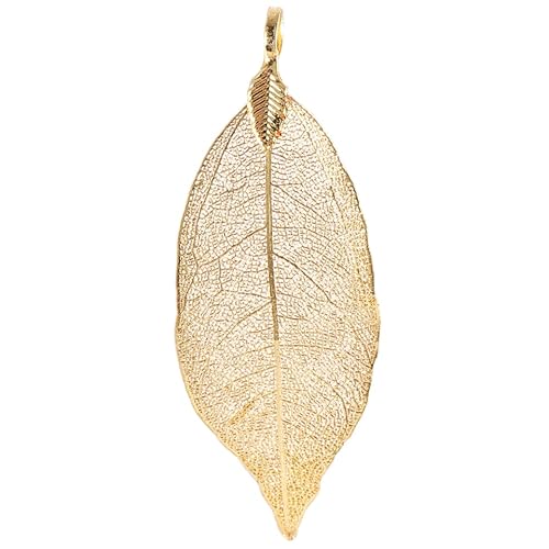 KALLORY Anhängerzubehör goldener Blattanhänger Legierungen goldenes Blatt goldfarbe Anhänger zur Schmuckherstellung Halskette mit Blattanhänger Anhänger aus Legierung Zur Armbandherstellung KALLORY Anhängerzubehör goldener Blattanhänger Legierungen goldenes Blatt goldfarbe Anhänger zur Schmuckherstellung Halskette mit Blattanhänger Anhänger aus Legierung Zur Armbandherstellung von KALLORY