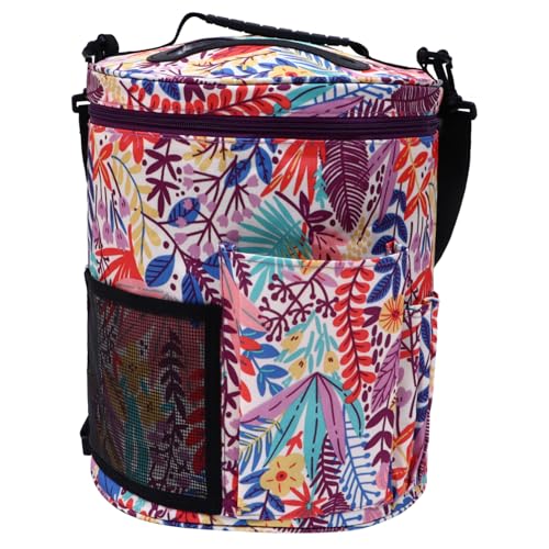 KALLORY Aufbewahrungstasche Aus Wolle Faden Für Veranstalter Garne Mit Die Handwerk Handtasche Woll-organizer Nähwerkzeug-organizer Strickwerkzeug-organizer Strickwerkzeugtasche Stoff von KALLORY