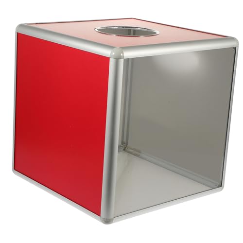 KALLORY -Box groß Slot -Verlosung Wohltätigkeit Schlüssel Abstimmung Zubehör für Verlosung transparenter Spendenfall Wahlurnen für Tombola Gewinnspielboxen Acryl Farbe von KALLORY