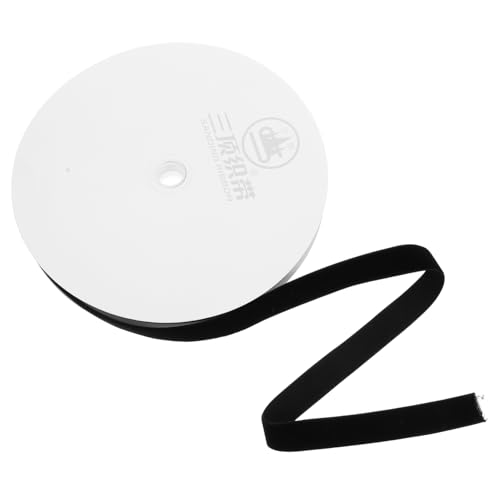 KALLORY DIY Bastelmaterial für Schleifen Schwarzes Samtband Yards Vielseitiges Geschenkband für Dekorationen Hochzeiten Partys und Mehr von KALLORY