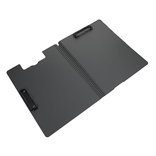 KALLORY Dateiordner Zwischenablage a4 Klemmbretter Board für Schülerordner Planke Klemmbrett mit Speicher Klemmbrett mini Klemmbrett-Clip Mini-Klemmbrett Klemmbrett-Notizbuch Eisen Schwarz von KALLORY