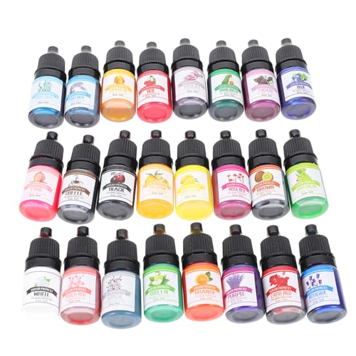 KALLORY Farbe Essenz Herstellung Uv -farbstoff Konzentrieren Für Farbfälle Flüssig Epoxidharz Epoxidfärbenmaterial Uv -harzfarbe Pigment Epoxid-handwerkspigment Ölige Farbessenz von KALLORY